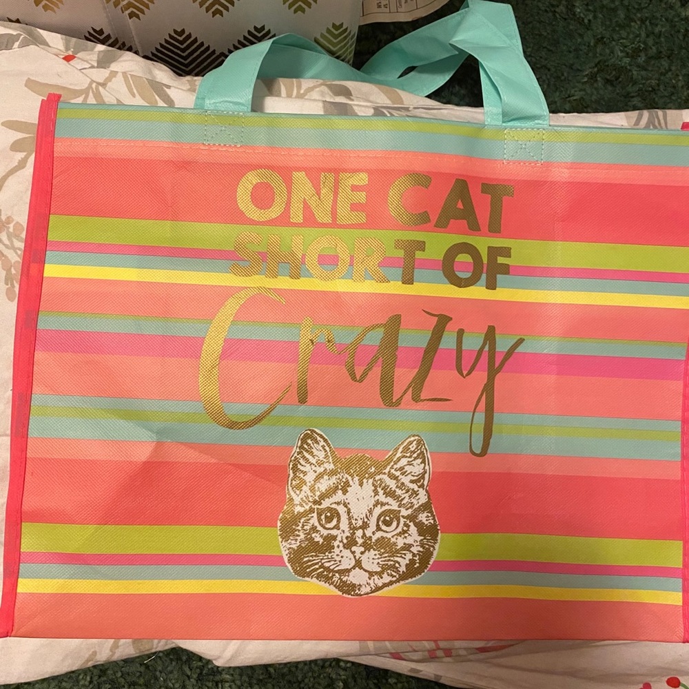 One Cat Short of Crazy bag